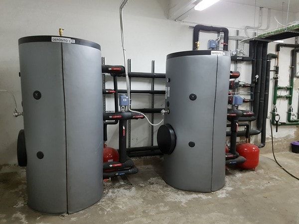 Sala máquinas calefacción fábrica SI Cornellá